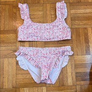 La Coqueta Floral Ruffle Bikini Set
